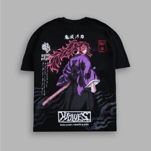 Darcsport KOKUSHIBO "SIDE BY SIDE" SERIES PREMIUM OVERSIZED
TEE IN BLACK